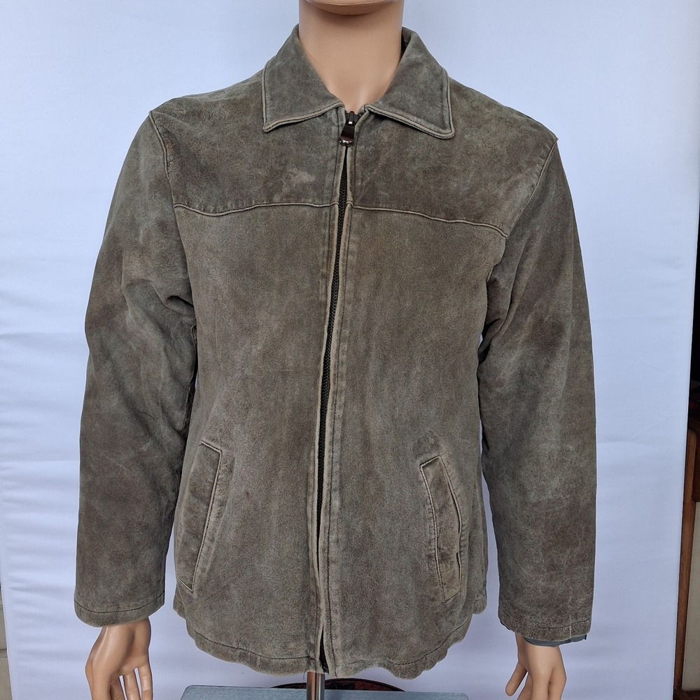 Vintage Brown Suede Jacket Men's Jacket M